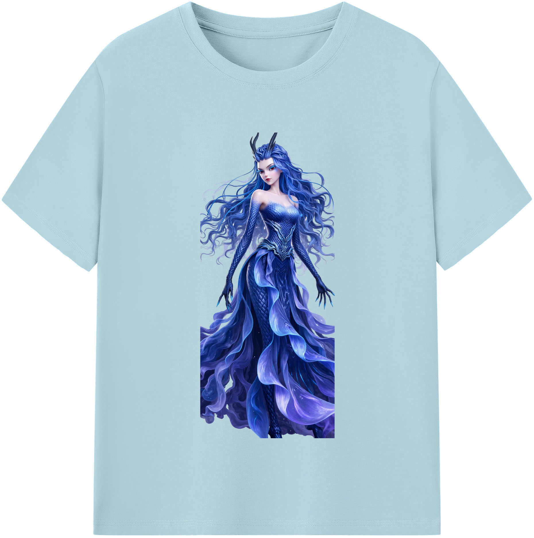（画像用） Ne Zha 2 ナタ 魔童の大暴れ 綿100％半袖Tシャツ（フロントプリント）